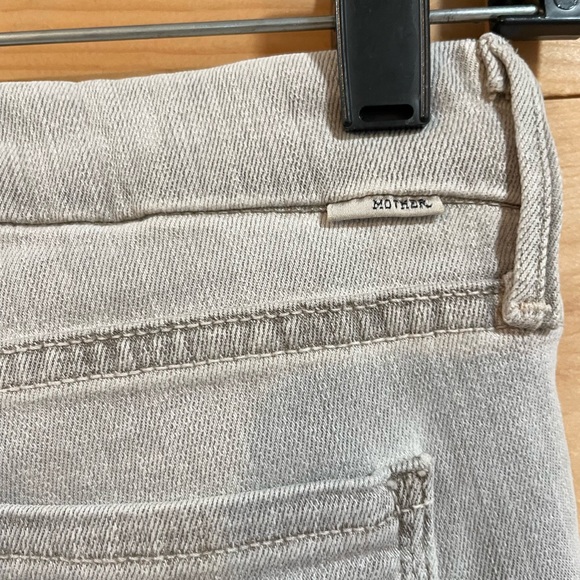 Mother Grey Skinny The Looker Pop Jeans in Driftwood Size 26 - Picture 6 of 9